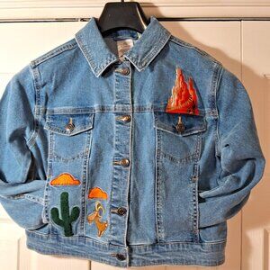 Disney Ily 4EVER Big Thunder Mountain Railroad Denim Jacket Girls - A Brand-New